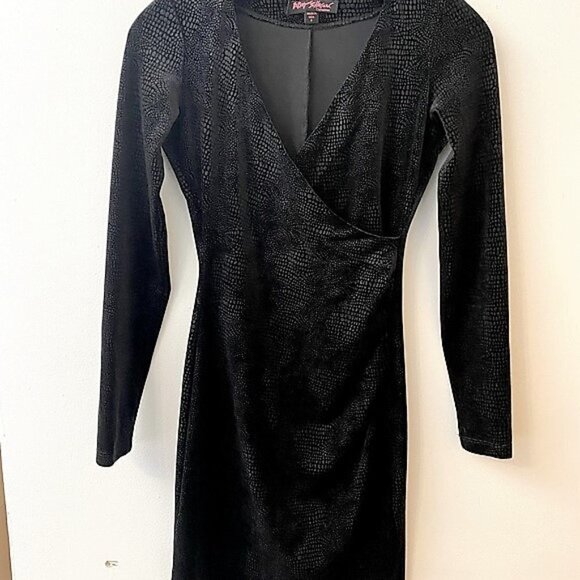 Betsey Johnson Dresses & Skirts - Betsey Johnson Collection Crocodile Print Velour Dress
